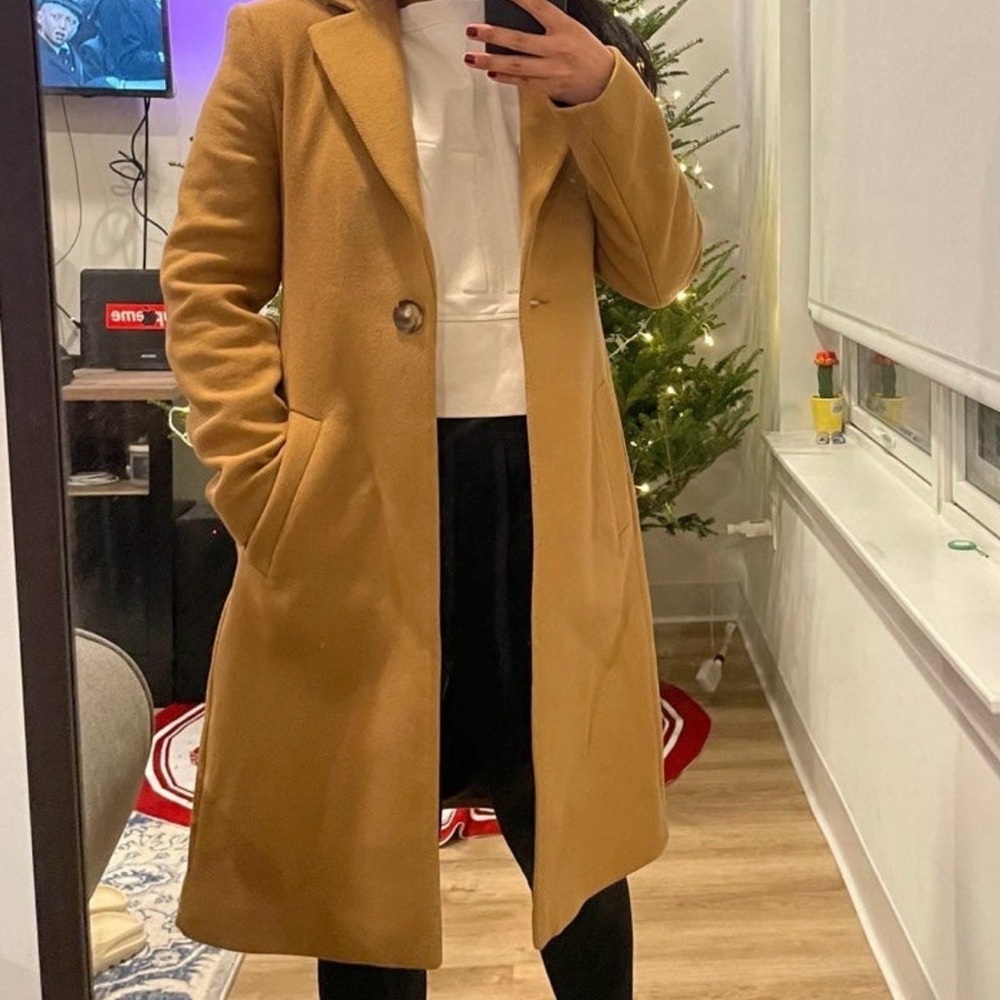 Zara Camel wool Coat